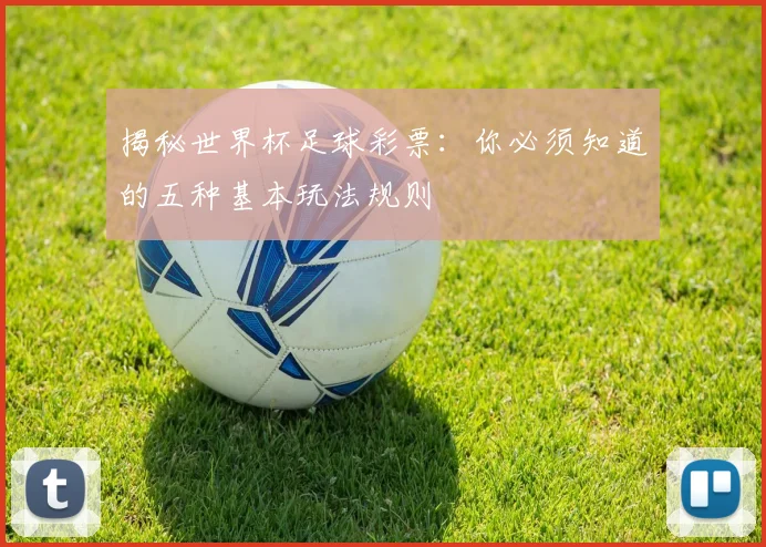 揭秘世界杯足球彩票：你必须知道的五种基本玩法规则